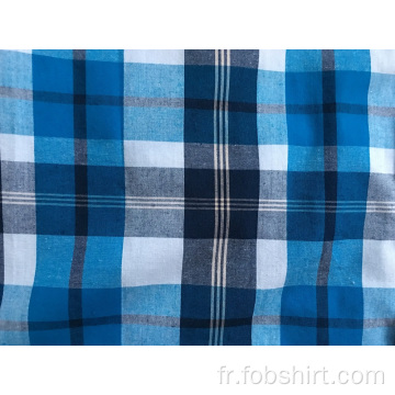 Chemise à carreaux à manches courtes pour homme